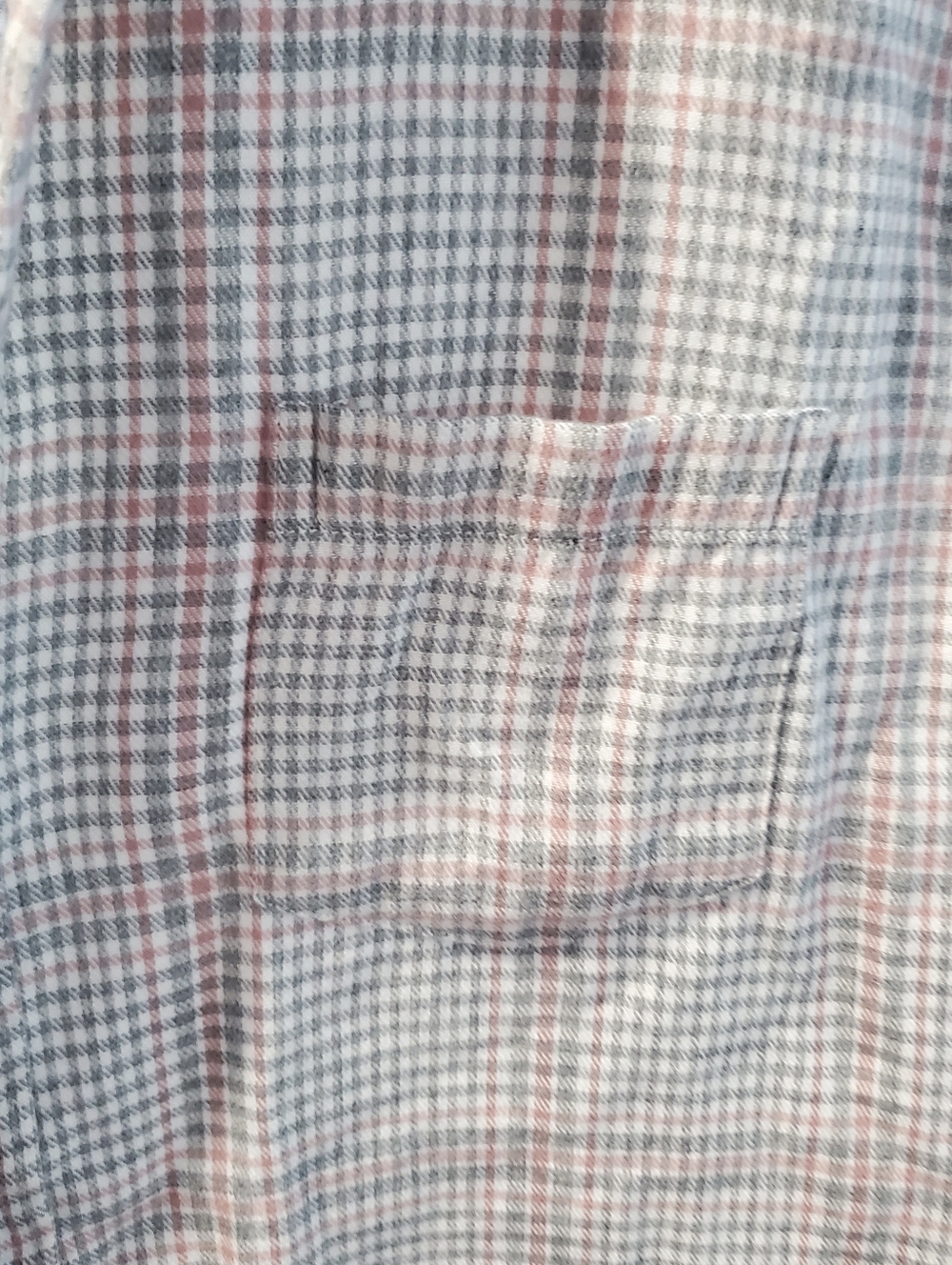 Frank & Eileen Eileen Relaxed Button-Up Shirt in Camel, Cream, Gray Plaid Size S - Picture 11 of 14